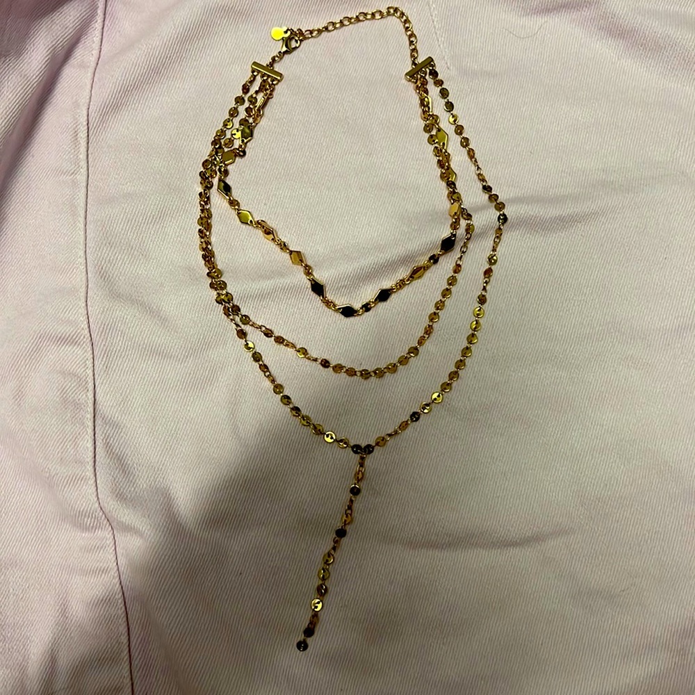 Bauble bar gold layered necklace